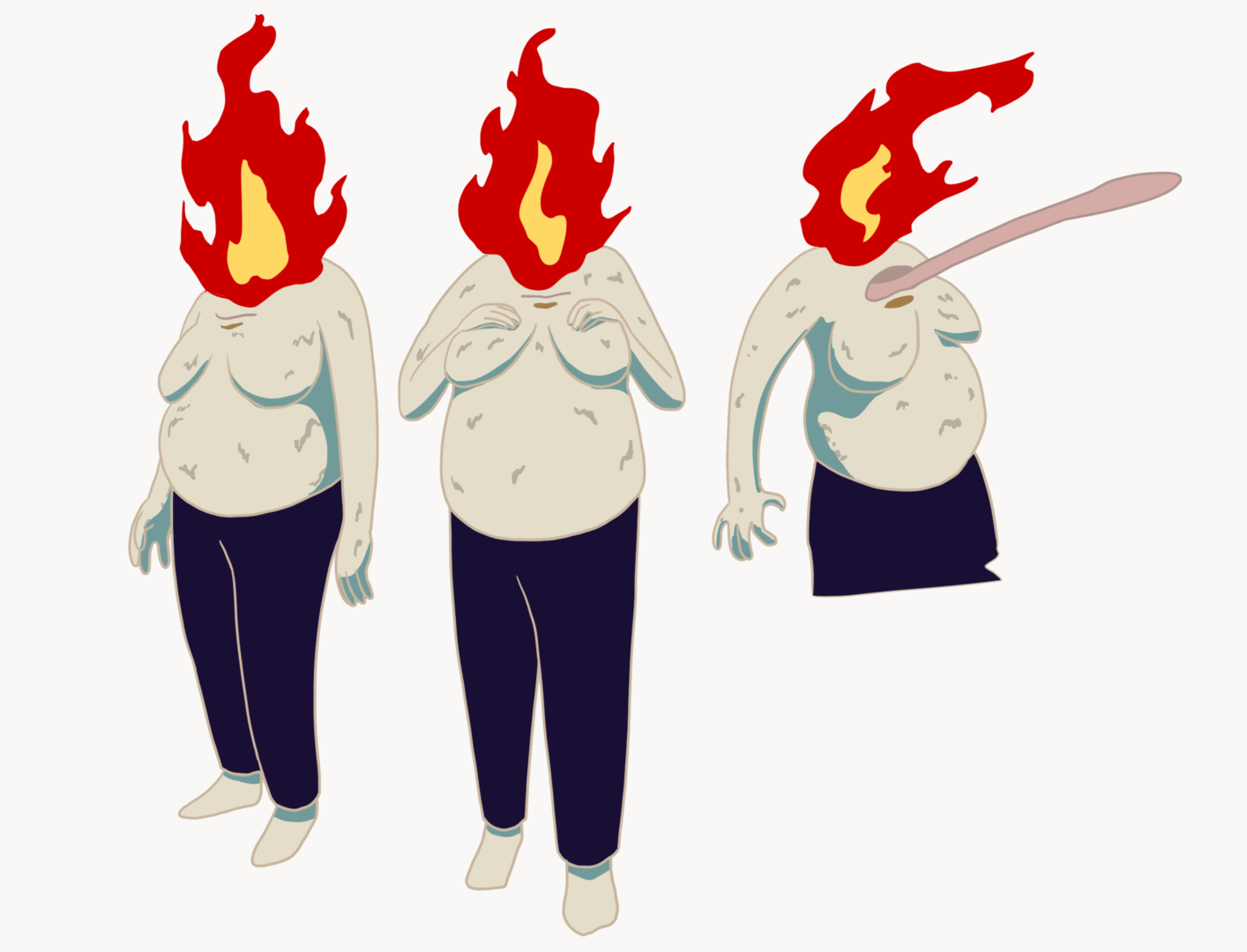Character Design für Firehead - Mutter