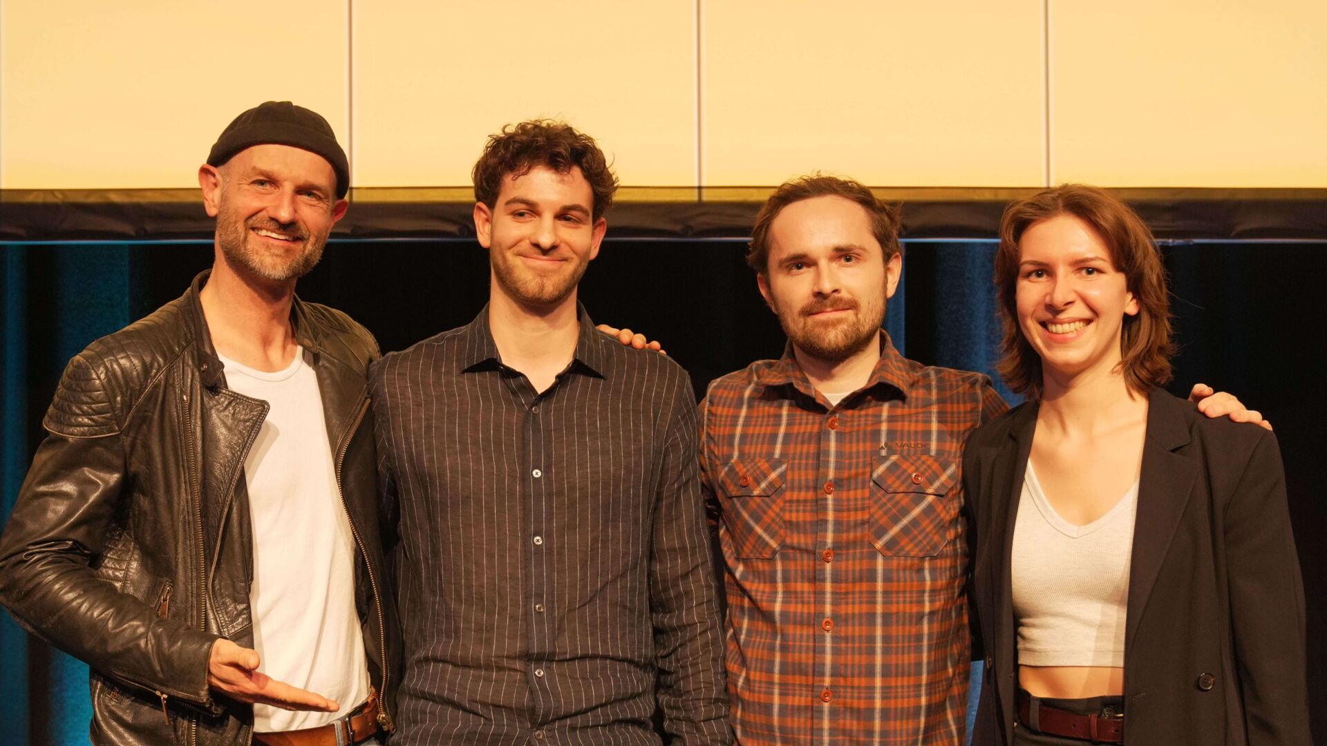 group picture of our three VFX graduates
